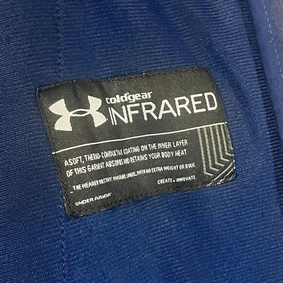 Under Armour Womens ColdGear Storm Infrared Jacket Soft Shell Tie Dye Blue Small - Picture 5 of 7